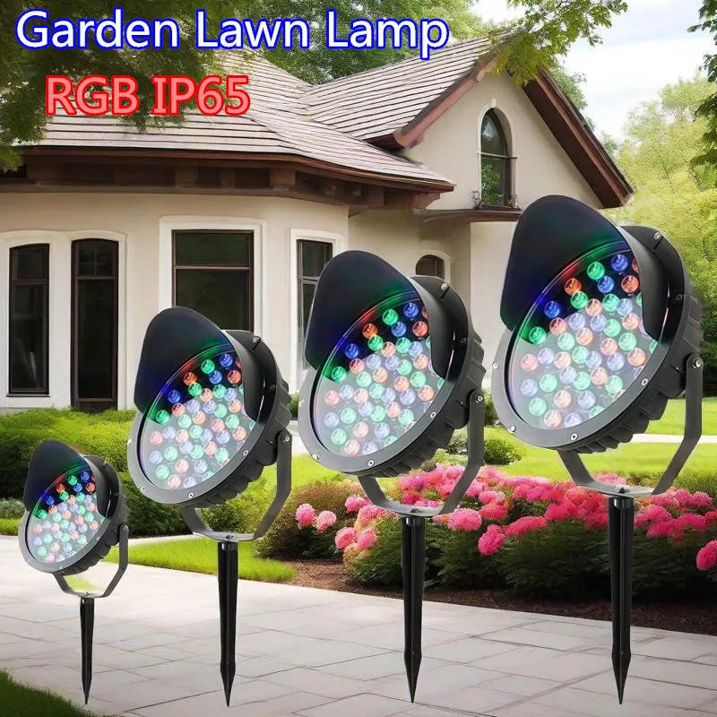 

Park Path Spotlight RGB Colorful Lawn Lamp Garden Christmas Light 3W 6W 9W 24V Low Voltage Landscape Lighting for Gazebo Balcony