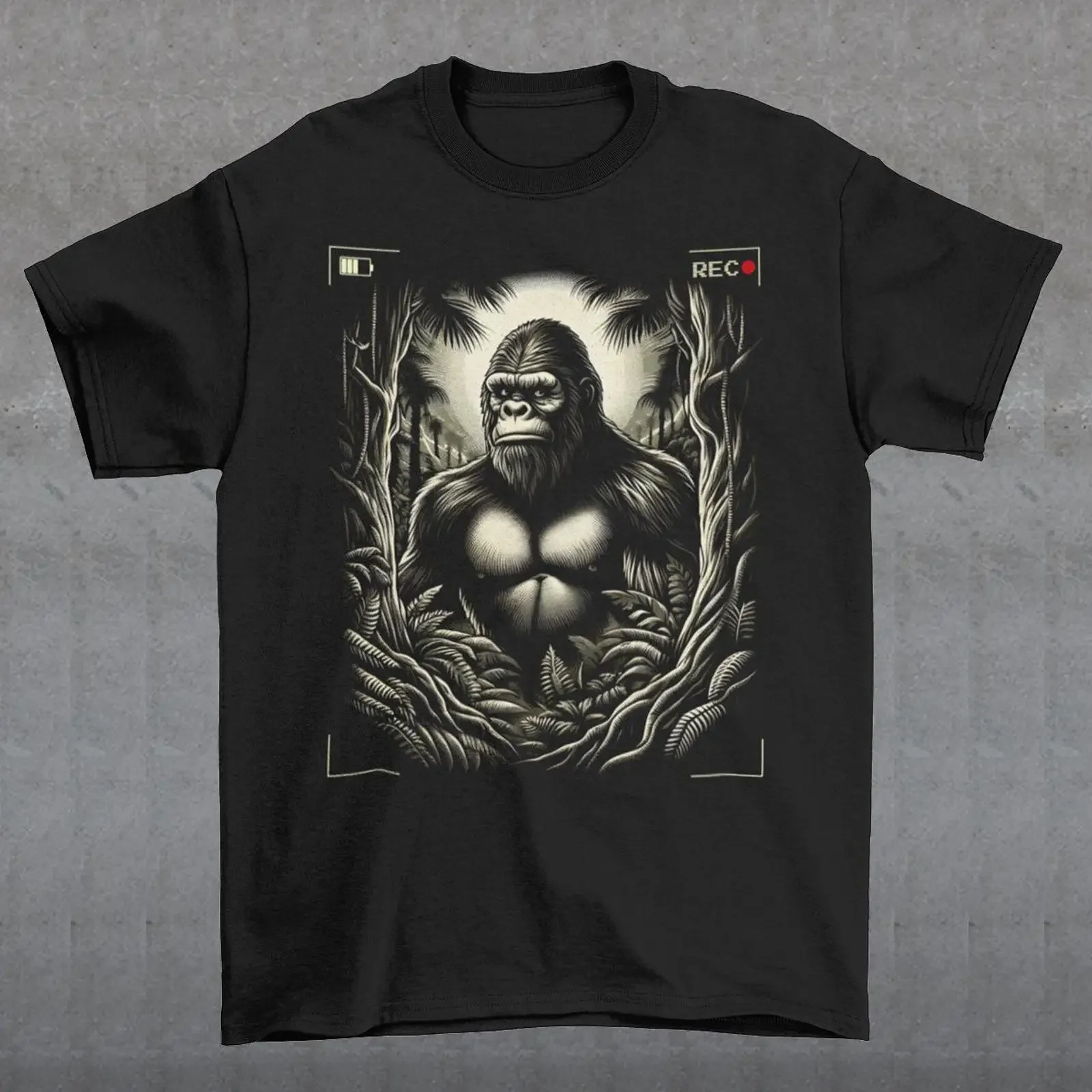 Bigfoot Recording T Shirt Cryptid Cryptozoology  vintage Washed designer clothes graphic Comfortable Versatile