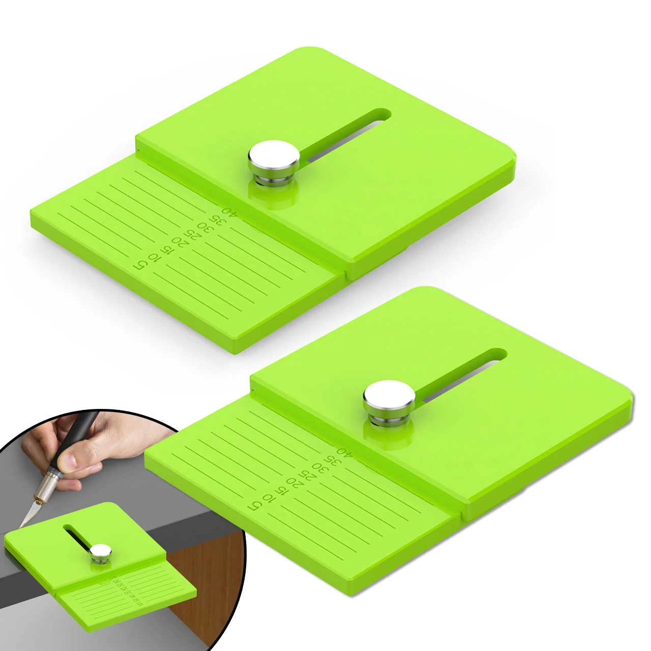 1pcs Window Tint Edge Cutting Small Guide Plate 5-40mm Distance Precise Trimming Tool For Carbon Fiber Car Film Wrap