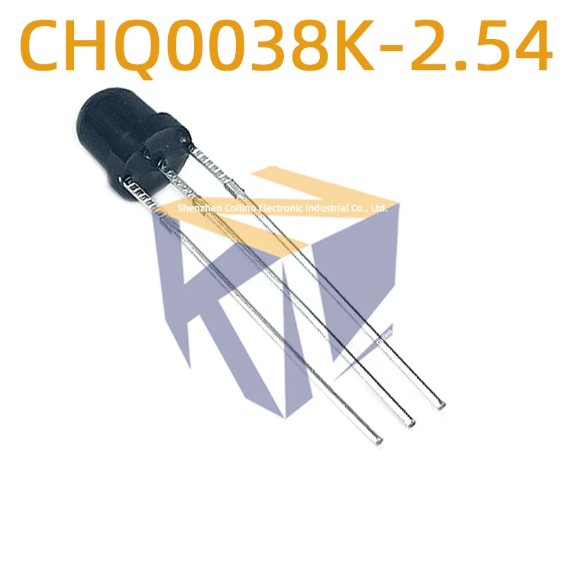 10pcs CHQ0038K-2.54 CHQ0038K-1.27 Pitch Straw Hat Remote Control Receiver Head Infrared Receiver Head Receiving Tube