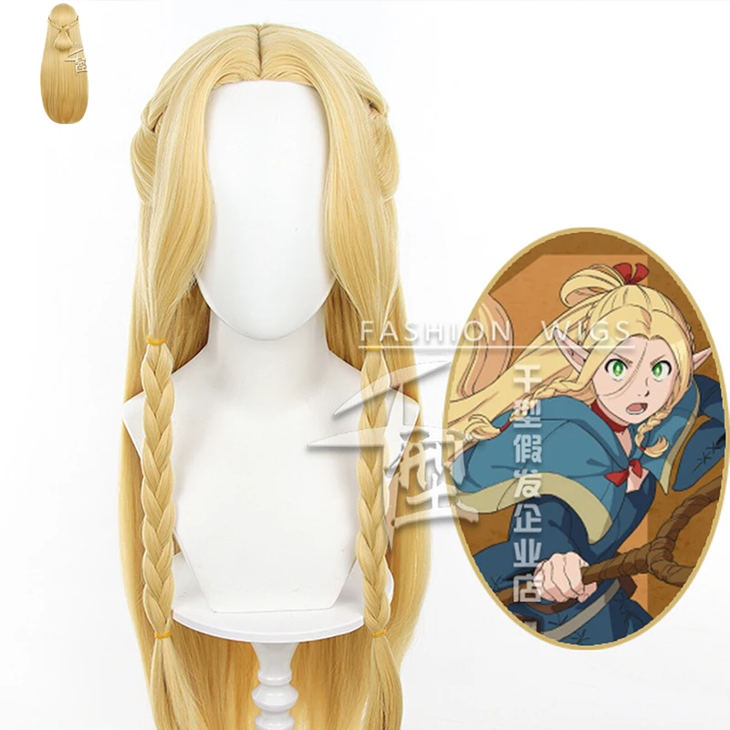 

Аниме Delicious in Dungeon Maruhil Косплей Парик 80 см Длинные волосы в косичке для женщин Хэллоуин Карнавальная вечеринка Одевание