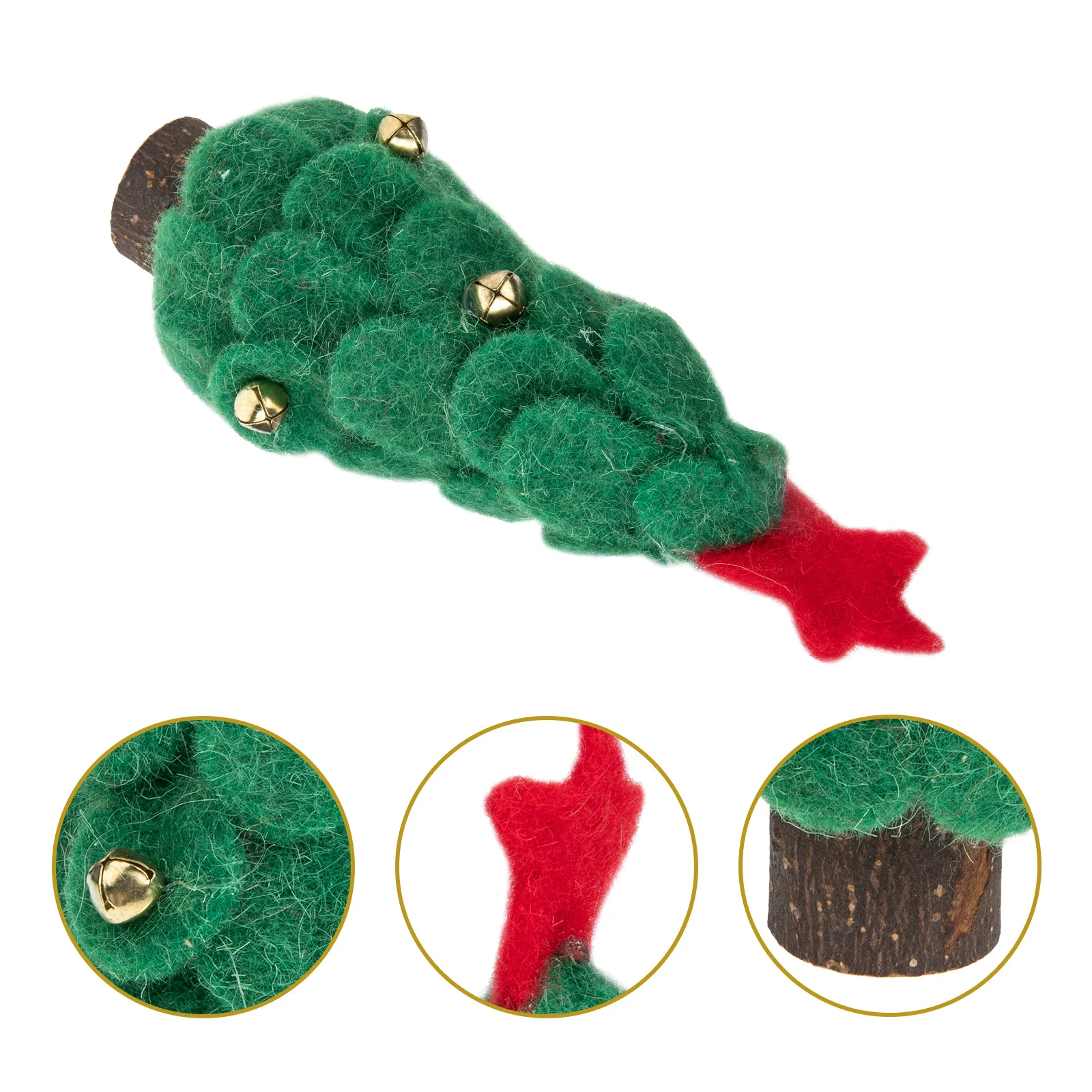 

Christmas Felt Tree Small Desktop Decoration Lovely Xmas Tabletop Tree Ornament Holiday Adornment Home Decor Christmas Ornament