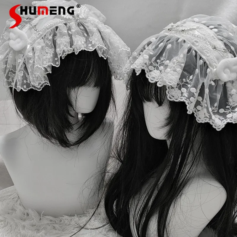 الأصلي الجديد اليابانية Rojita نمط الملاك الألغام سلسلة SC عقال لوليتا العروس ثقافة فرعية 2D الحلو لطيف هيرباند إكسسوارات الشعر #1