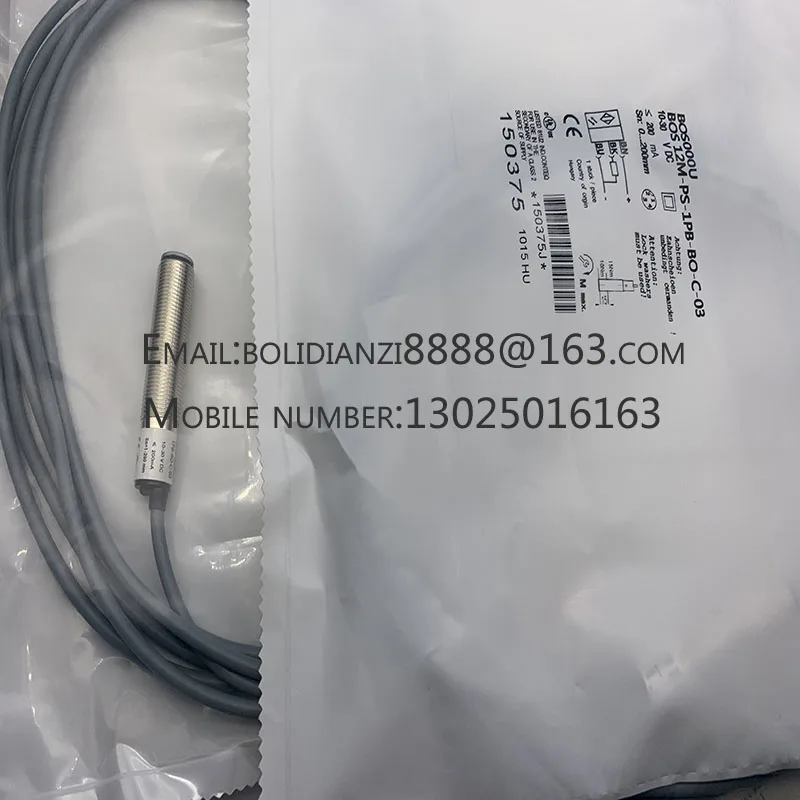 Novo sensor fotoelétrico do interruptor, BOS000U BOS 12M-PS-1PB-BO-C-03