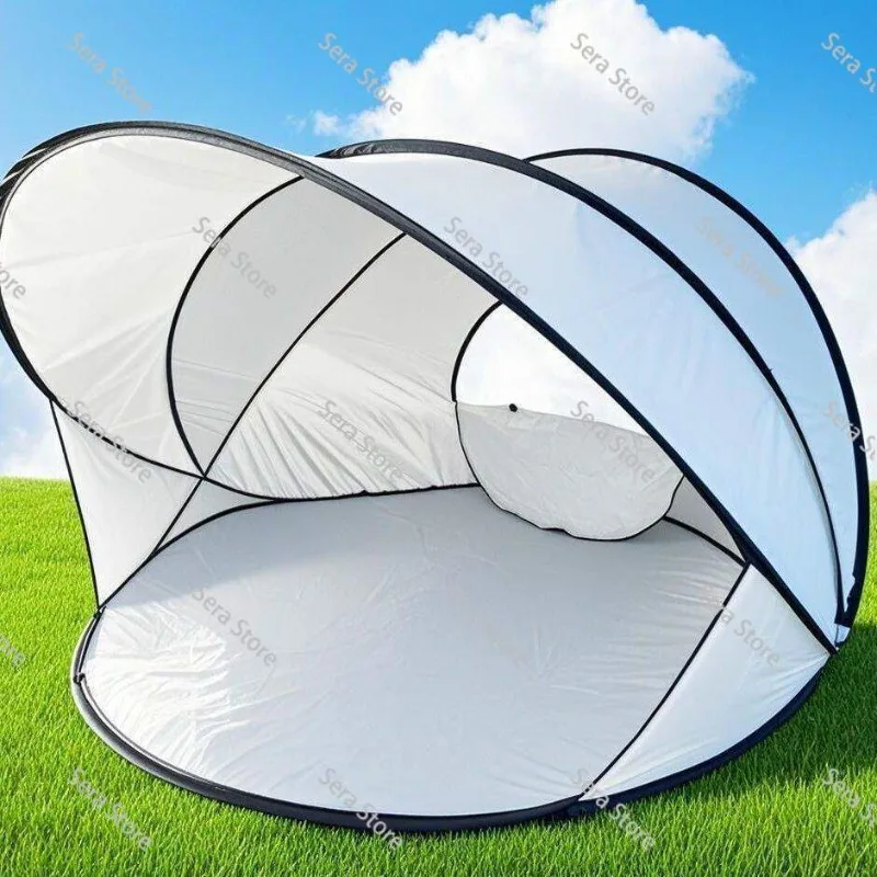 Beach Tent with Sun Protection & Windproof, Auto Pop Up Easy Setup, Portable Fold for Outdoor Play