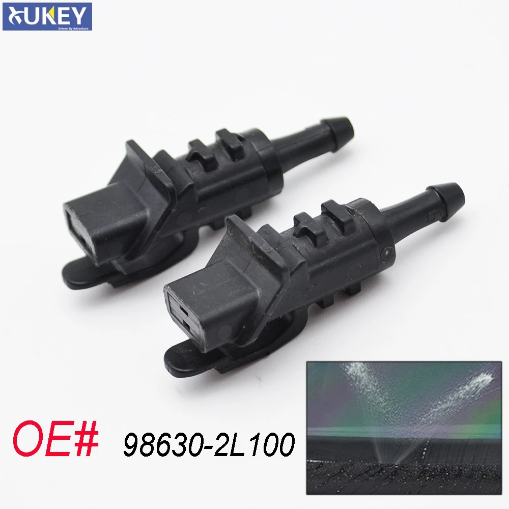 Xukey Front Windscreen Washer Nozzles Jet For Hyundai i30 Elantra Touring For Kia Cadenza K7 2010 2011 2012 2013 2014 2015 2016