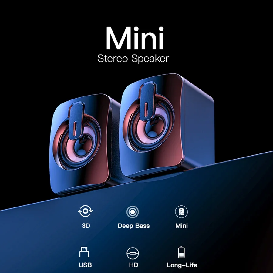 Altavoz De ordenador para PC, portátil, escritorio, Notebook, Caixa De Som, caja De sonido portátil, música con cable, M