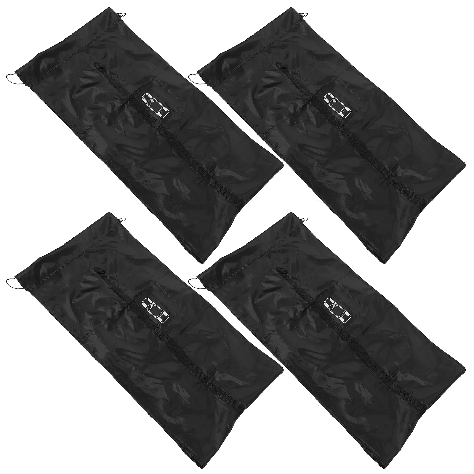 

4pcs Tire Covers 190T Polyester Black L Size 80cm Diameter Fits 19-23 Inch Tires Car Wheel Cover Women Camping Accessories RV