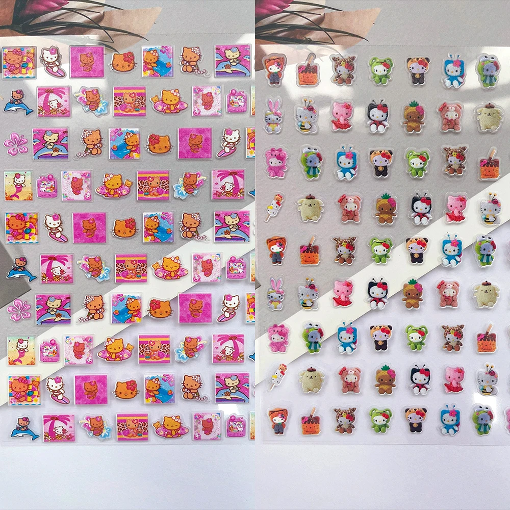 

Pvc Mini Long Legs Hellokitty My Melody Luggage Tags Stickers Nail Art Diy Laptop Greeting Card Phone Case Bottle Friend Gifts