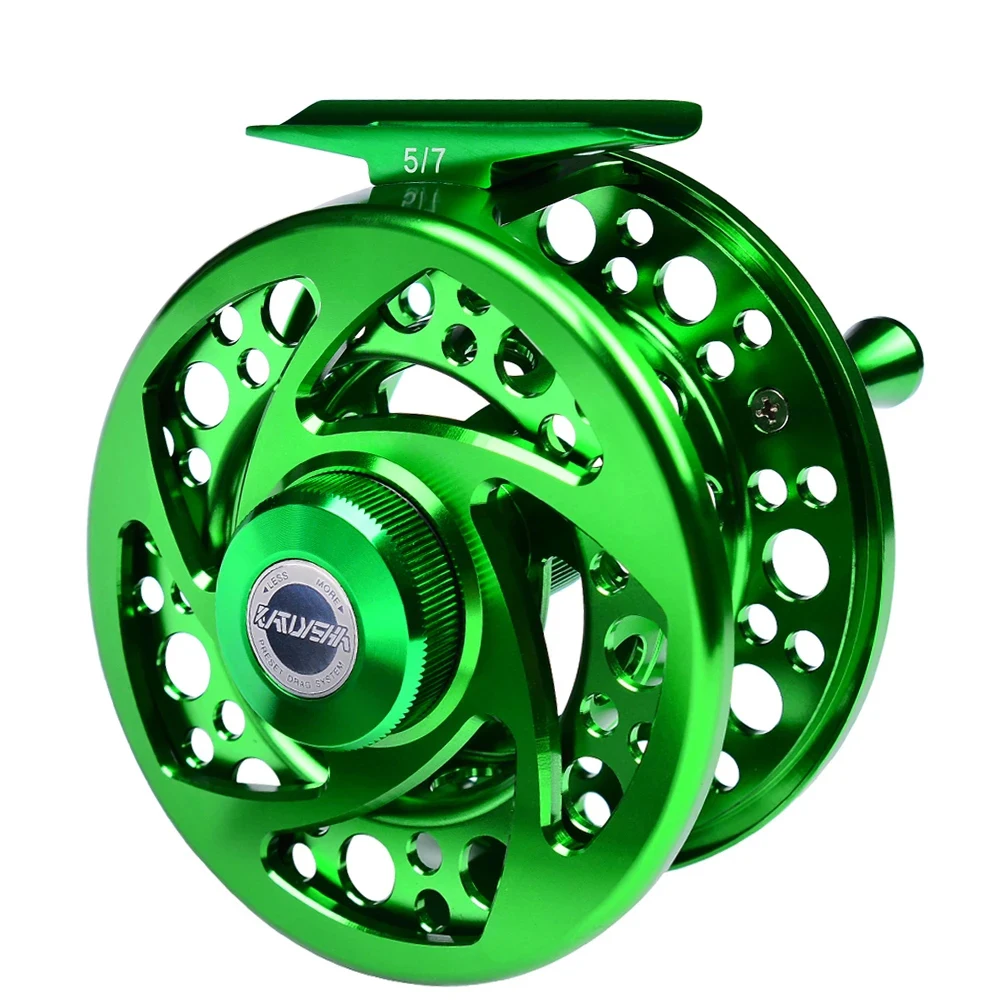 

PROBEROS Fly Fishing Wheel 5/7-7/9-9/10 WT Aluminum Fly Reel CNC Machine Cut Large Arbor Die Casting Fly Fishing Reel