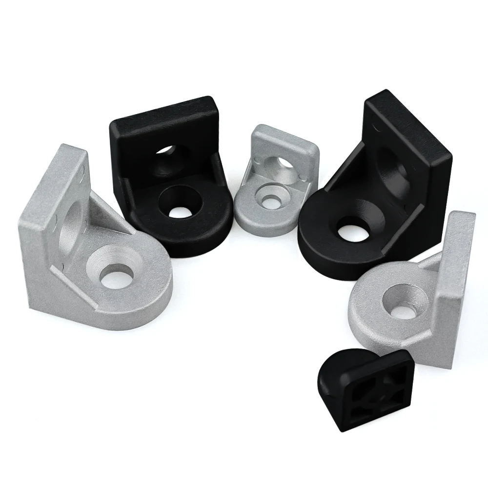 10Pcs/Lot Steering Angle Corner Bracket 2020 3030 4040 L Type Fittings Connector Connection Joint for Aluminum Profiles