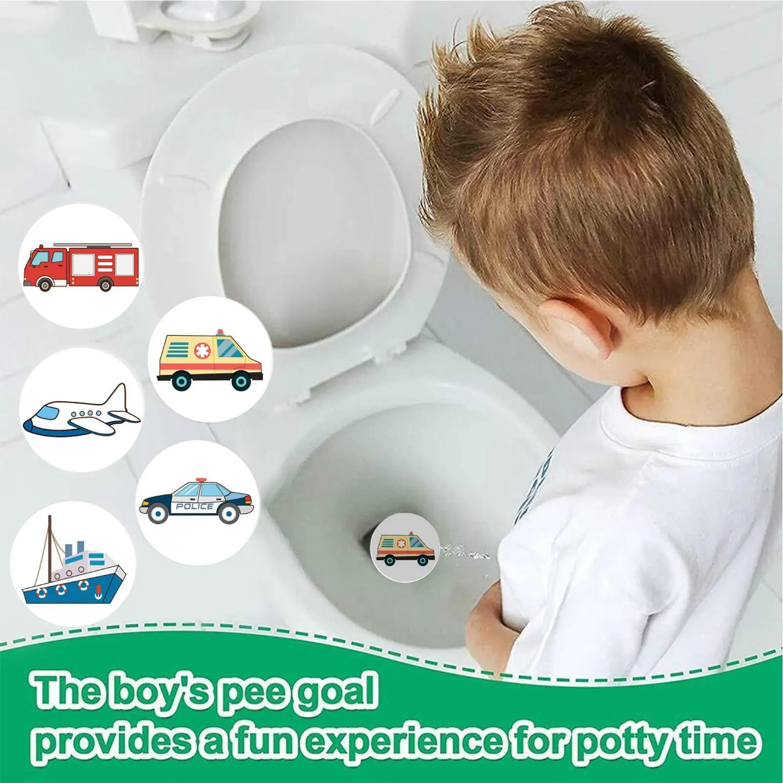 Pee Targets Potty Training Stickers Urinal Training Toilet Sticker Thermochromic Urinal Training For Kid Potty D7L2