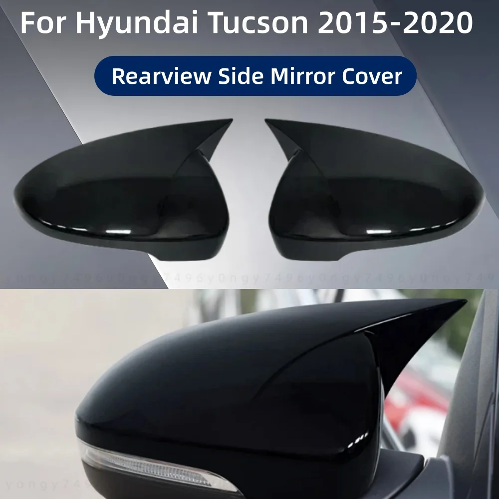 

Car Upgrade Decoration Rearview Side Glass Mirror Cover Trim Frame Side Mirror Caps For Hyundai Tucson 2015-2020 Accessories