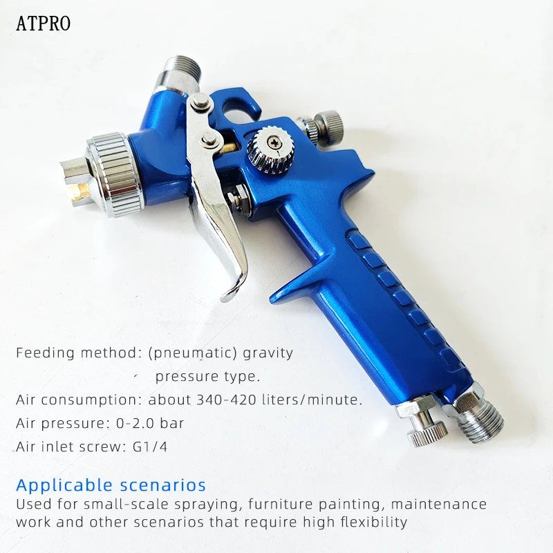 0.8MM Nozzle Caliber MINI Bottle 125ML Capacity High Atomization Car Small Area Scratch Repair Spray Gun