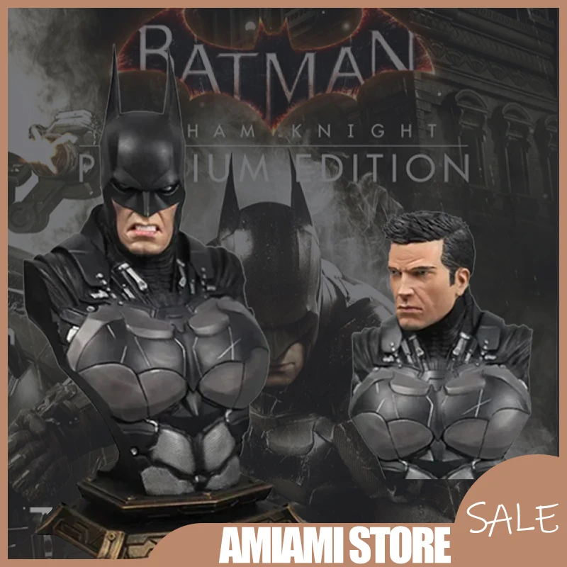 

26 см Бэтмен Аркхэм Рыцарь P1S Стиль Бюст Статуя Цветовая версия со сменными скульптами на голове Коллекционная бронзовая отделка Модель Подарок