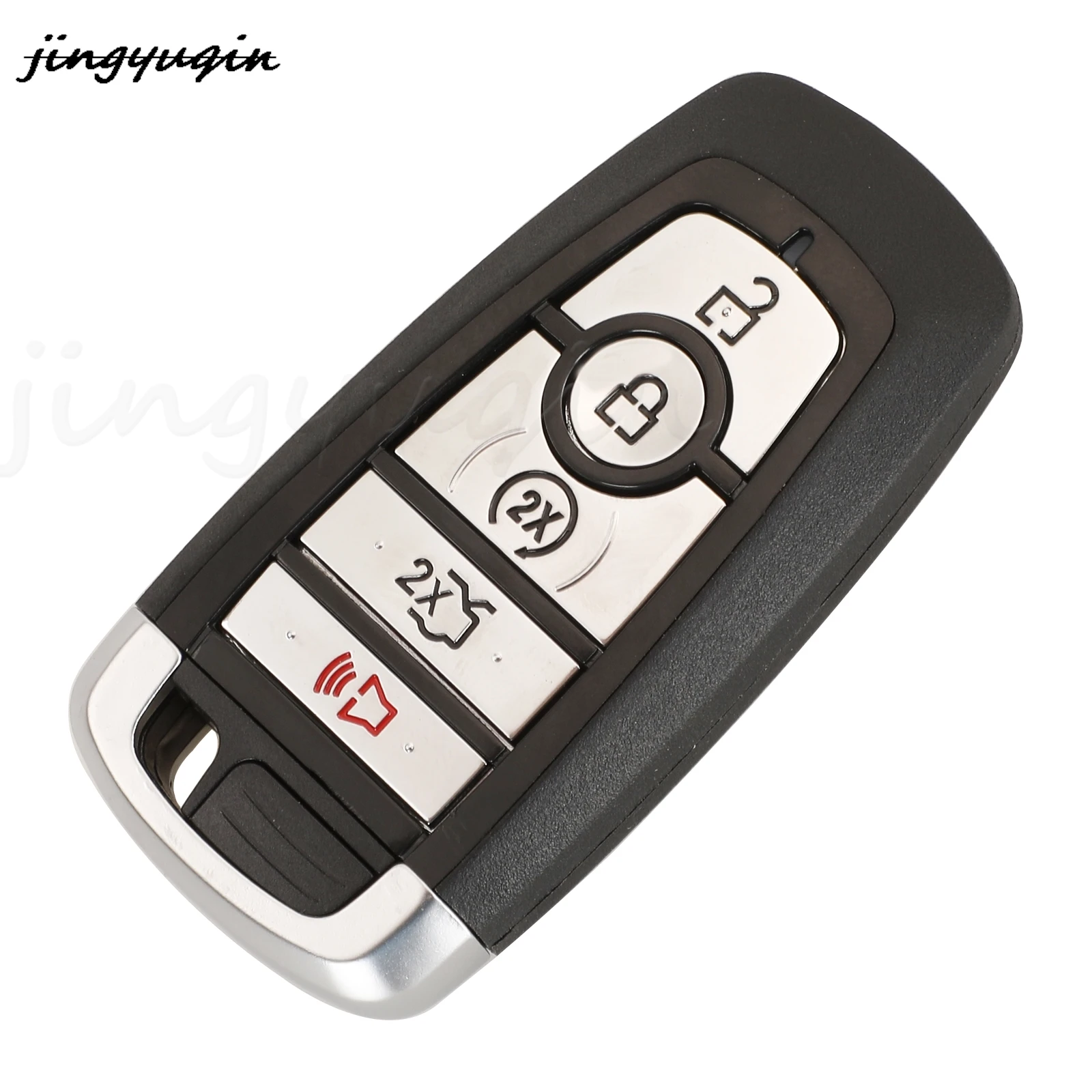 jingyuqin 10pcs 4/5 Buttons Remote Car Key Shell Case Fob For Ford Fusion Mustang Explorer F-150 F-250 F-350