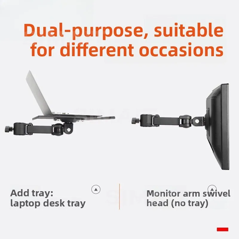 Laptop Stand with Keyboard & Mouse Tray | Adjustable Extension Arm Tripod Mount (25/35/35mm)
