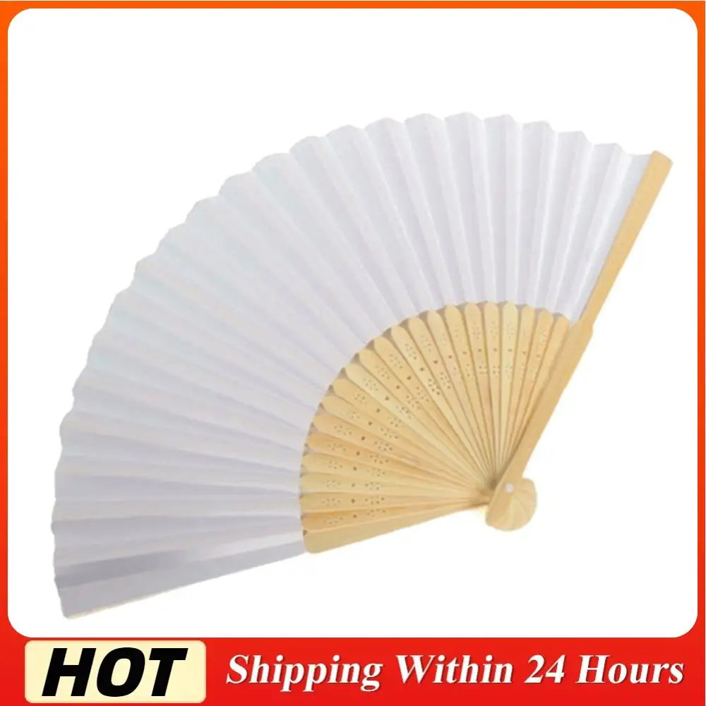 

Пустой белый складной веер «сделай сам», складной бумажный веер для практики ручной работы, портативный, ручная роспись, персонализированный, креативный для каллиграфии, рисования