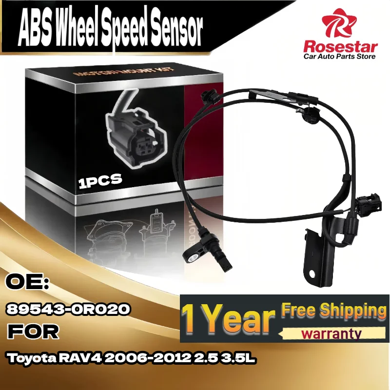 

Front Left ABS Wheel Speed Sensor 89543-0R020 for Toyota RAV4 2006-2012 2.5L 3.5L