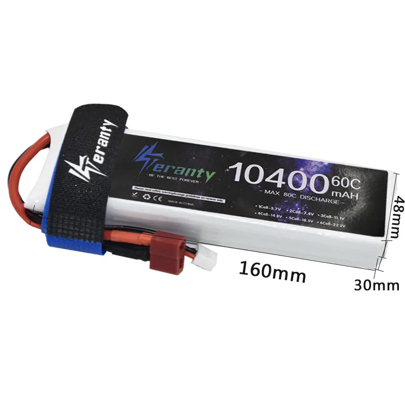 แบตเตอรี่ LiPo 10400MAh 11.1V 3S 60C สำหรับเฮลิคอปเตอร์ควบคุมรีโมตเครื่องบิน Quadcopter รถยนต์เครื่องบิน11.1V 3S T 2P XT60 XT90ปลั๊ก