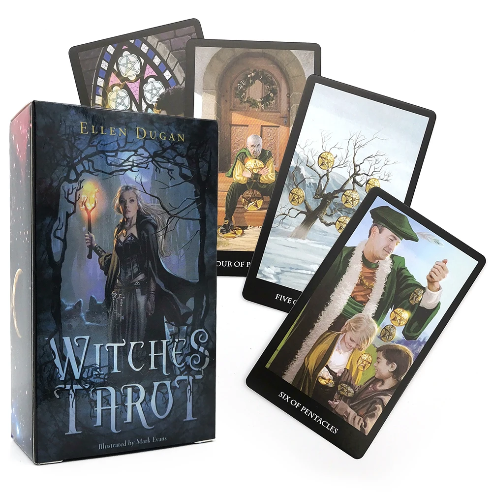 Holographic Witches Tarot Cards Tarot Deck. Tarot Cards For Beginners. Tarot Cards With Pdf Guidebook