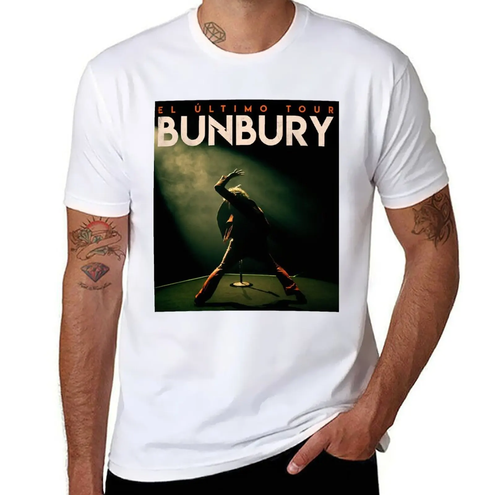

el ultimo tour Bunbury T-Shirt funny t shirts dark humor cotton t shirt man T-Shirt