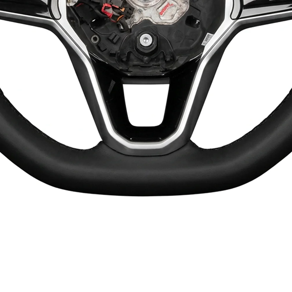 For Polo GTI R Golf 7 7.5 Passat CC R-Line Arteon Jetta Half Perforated Leather Steering Wheel with Heating