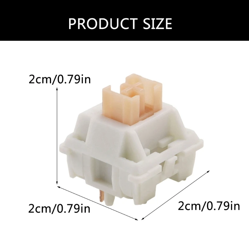 066A Cream Kuning Peaching Silents Linears Keyboards Sakelar Pra Lubed Hotswaps 3pin