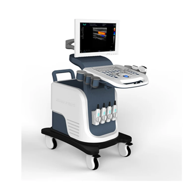 Economical Custom Design Full Digital Color Doppler Portable Ultrasound Machine Trolly