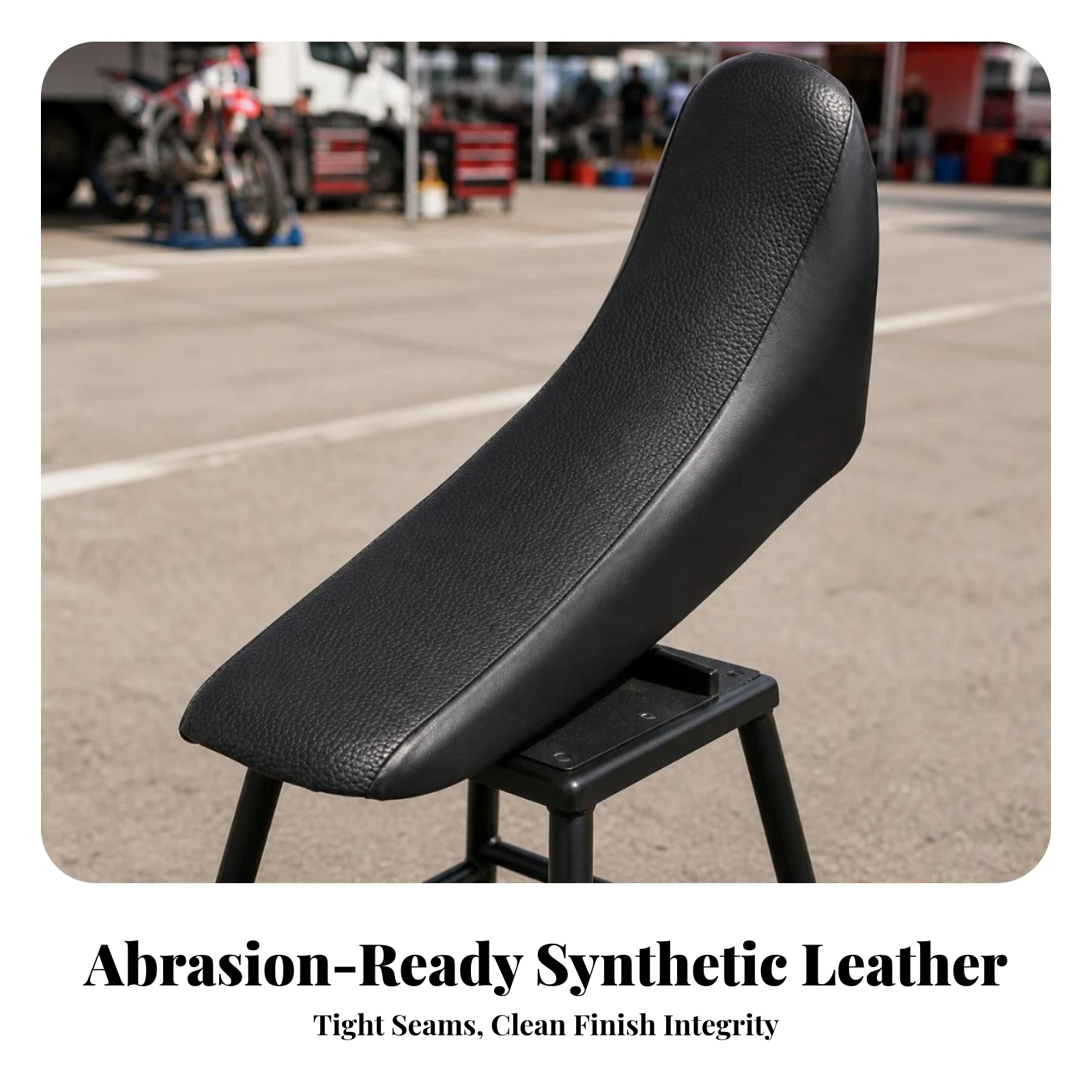 Dirt Bike Seat with Sponge Filling Faux-Leather off-Road Motorcycle Seat Textured Soft for Riders, Trail Riding