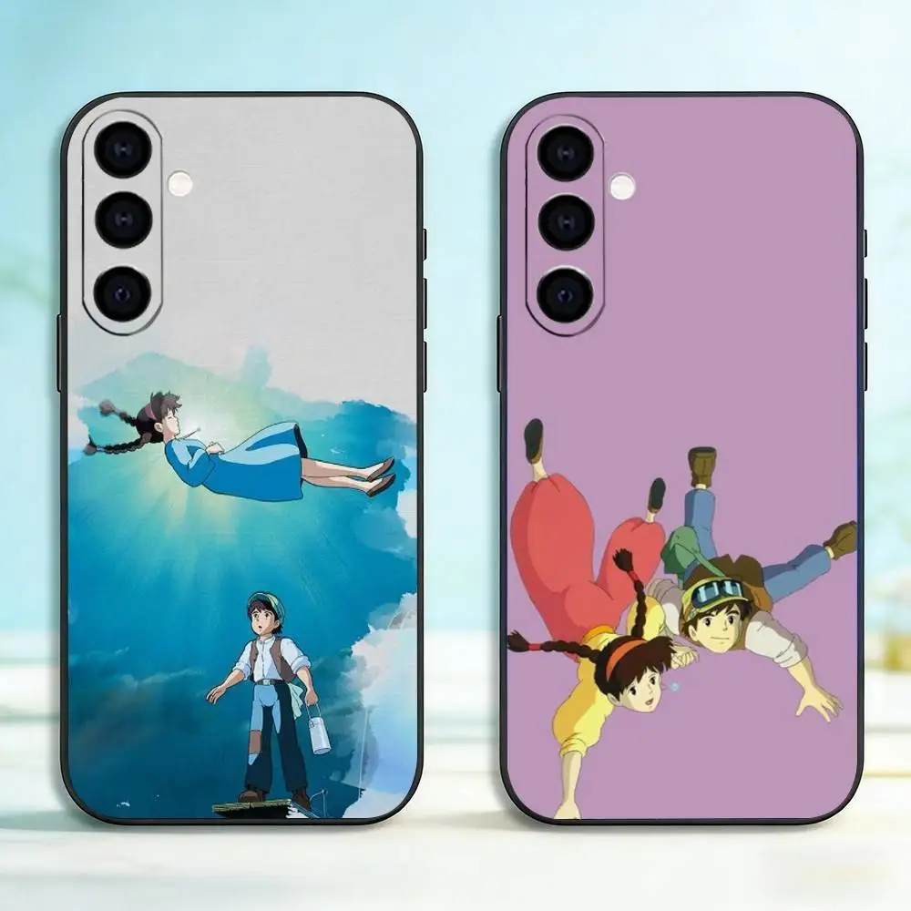 

Castle in the sky Phone Case For Samsung Galaxy A73,A72,A71,A70,A53,A52,A51,Soft Silicone Black Cover