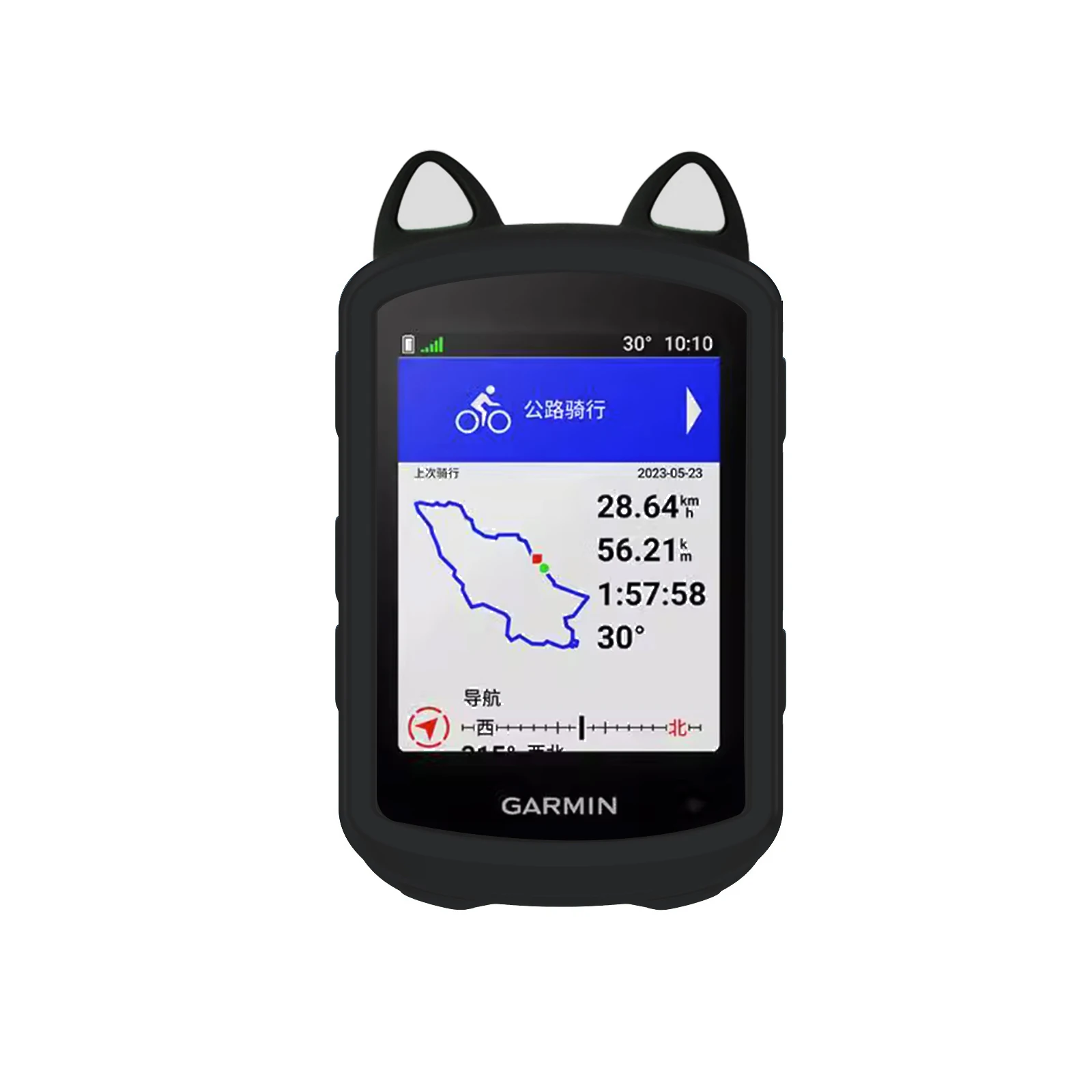 Garmin EDGE 540 840 Case GPS Bike Computer Silicone Cover Rubber Odometer Protective Case + HD Film (For Garmin EDGE540 840)