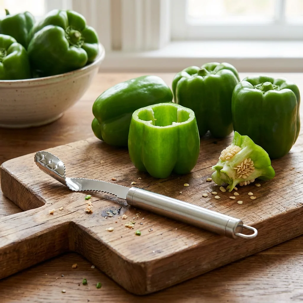 Daily Home Stainless Steel Round Tube Pepper Corer - Kitchen Pepper/Bitter Gourd Seed Remover Daily Vegetable Stuffing Core Tool - Image 2