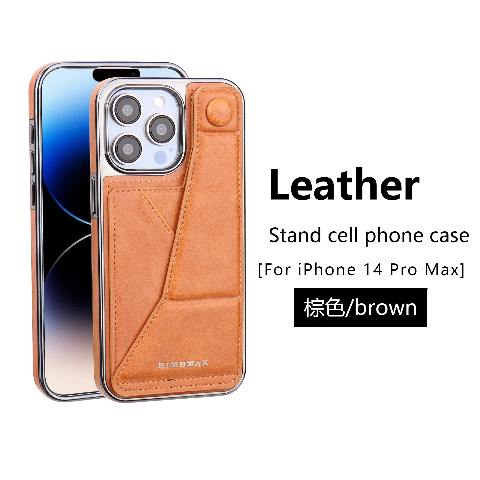Luxury Folding Kickstand Cards Solt Wallet Leather Phone Case For iPhone 15 16 Pro Max 14 Plus 13 12 Bag Plating Cover Bracket