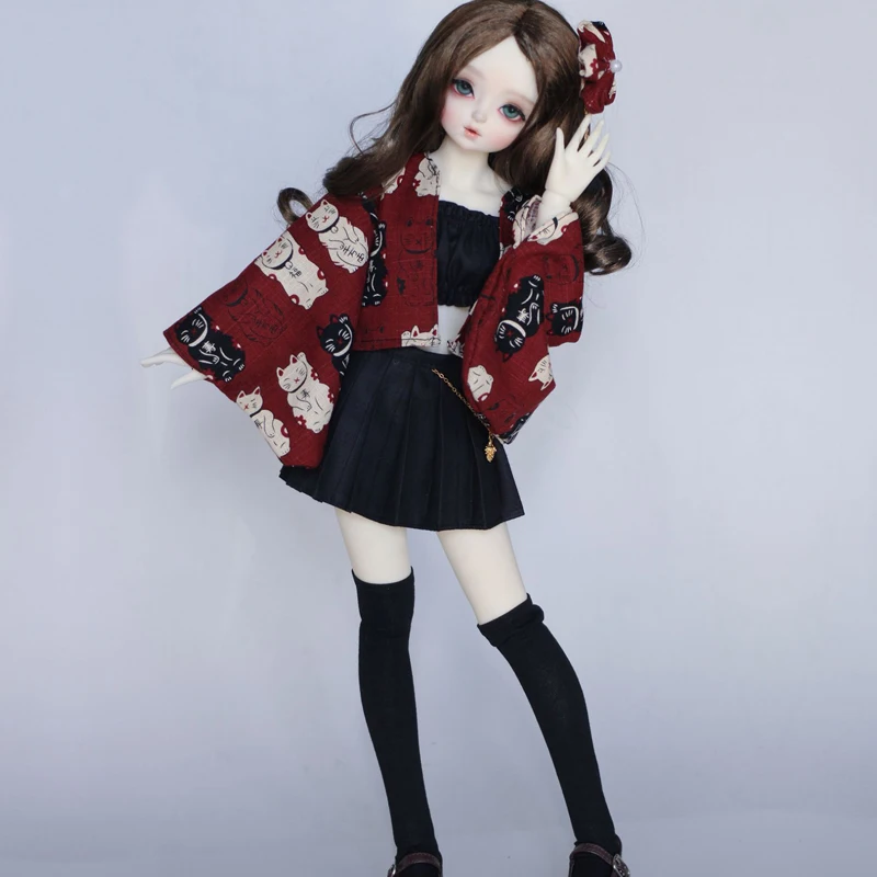 

D03-P780 children toy BJD DD SD MSD big1/6 1/6 1/4 1/3 accessories Kimono Show Decoration Dresses Jacket 1 pcs