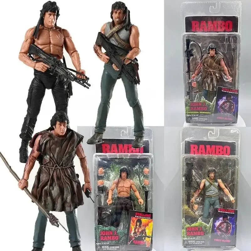 

Мгновенный корабль NECA Первая кровь Фигурка Первая кровь Джон Дж Рамбо Аниме Фигурка Герой Модель Коллекционные игрушки Подарки на день рождения