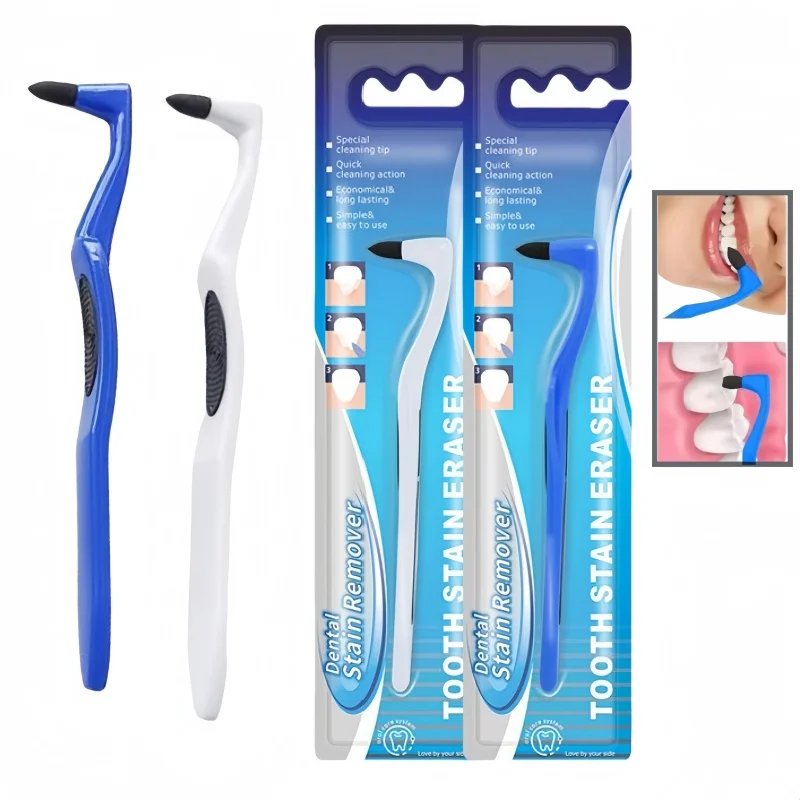 2PCS Dental Tooth Stain Removal Cleaning Stick Tartar Teeth Grinder Teeth Descaling Polishing Rejector Teeth Cleaning Care Tool