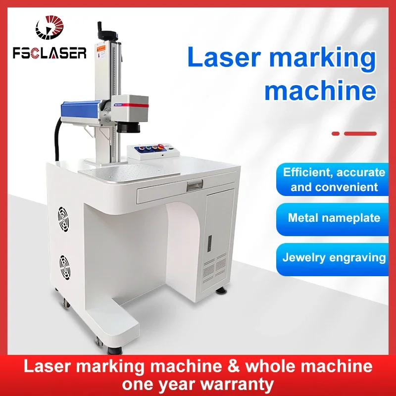 White Industry Marking Machine White Desktop Engraving Machine Max Desk Fiber Machine On Sale