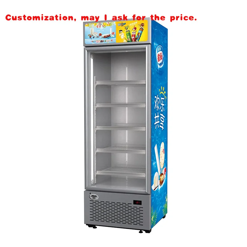 

На заказ. Вертикальная высококачественная морозильная камера Коммерческая витрина для вина и напитков Холодильник Витрина для холодных напитков