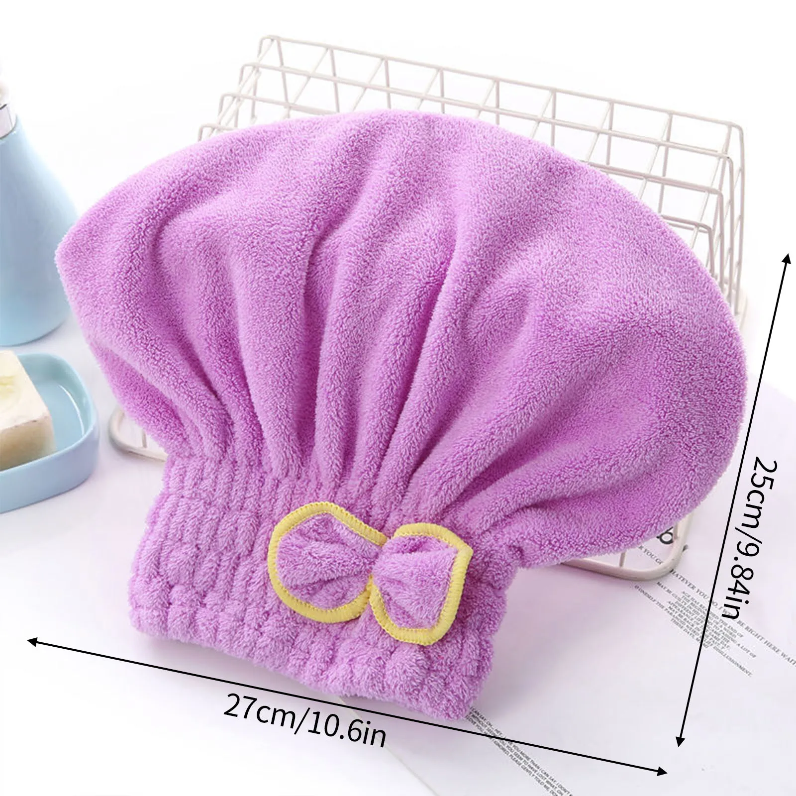 Absorbent Dry Hair Hat Women's Dry Hair Towel Quick Drying Tools For Wiping Hair Ladies Long Hair Headband