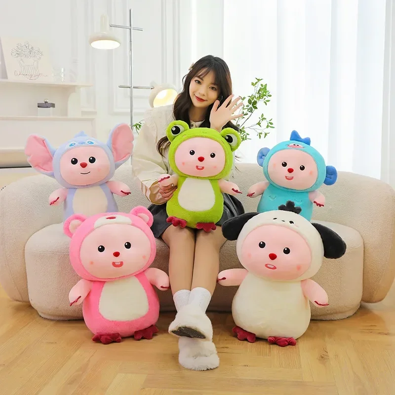

New 45/60/70/cm Loopy Kawaii Plush Toy Doll Cartoon Cute Anime Figure Little Beaver Cos Stitch Peluches Cushion Pillow Girl Gift