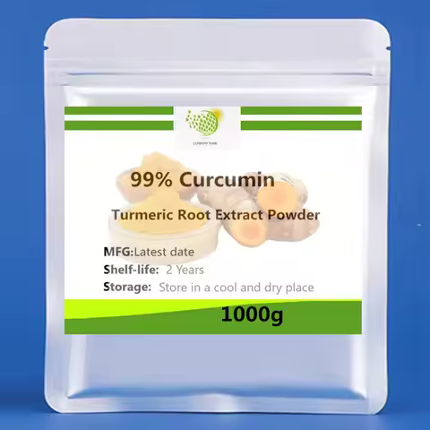 Inner Pack Double Deck Plastic Bag No 005 99% Curcumin Turmeric Extract Powder,Factory professional packaging Aluminum Foil Bag