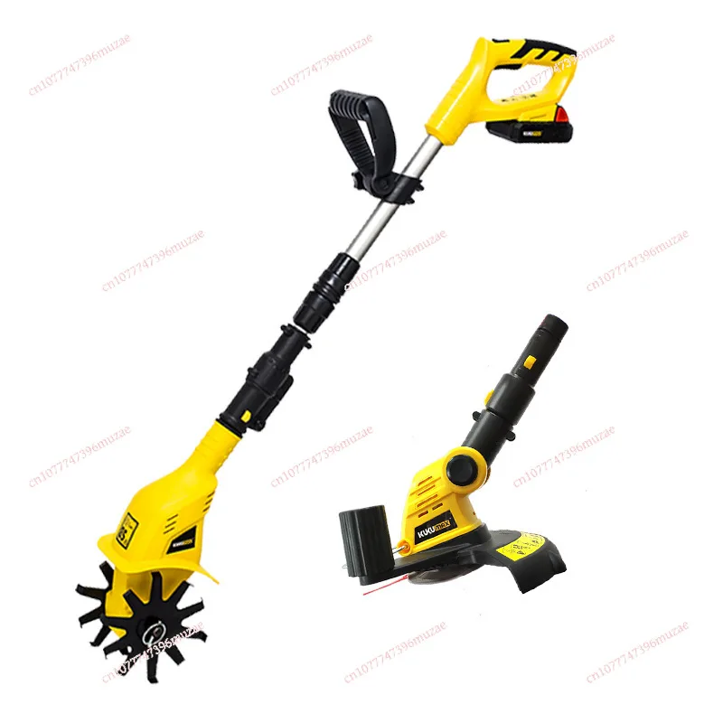 Handheld 20V Lithium Battery Micro-tiller Crane Agricultural Soil Filling Household Small Electric Hoe Rotary Tiller