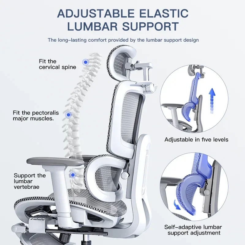 Factory Multi-functional Durable Ergonomic Chairs Without Fatigue In Sitting For A Long Time