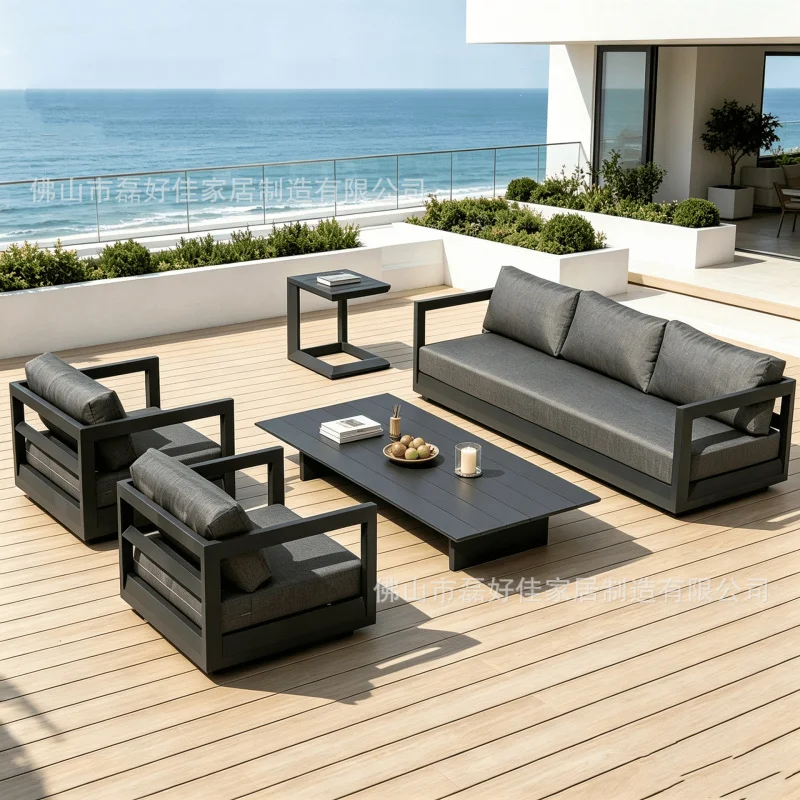 

Outdoor Aluminum Alloy Courtyard Lazy Set Garden Leisure Sofa Chair Patio Furniture