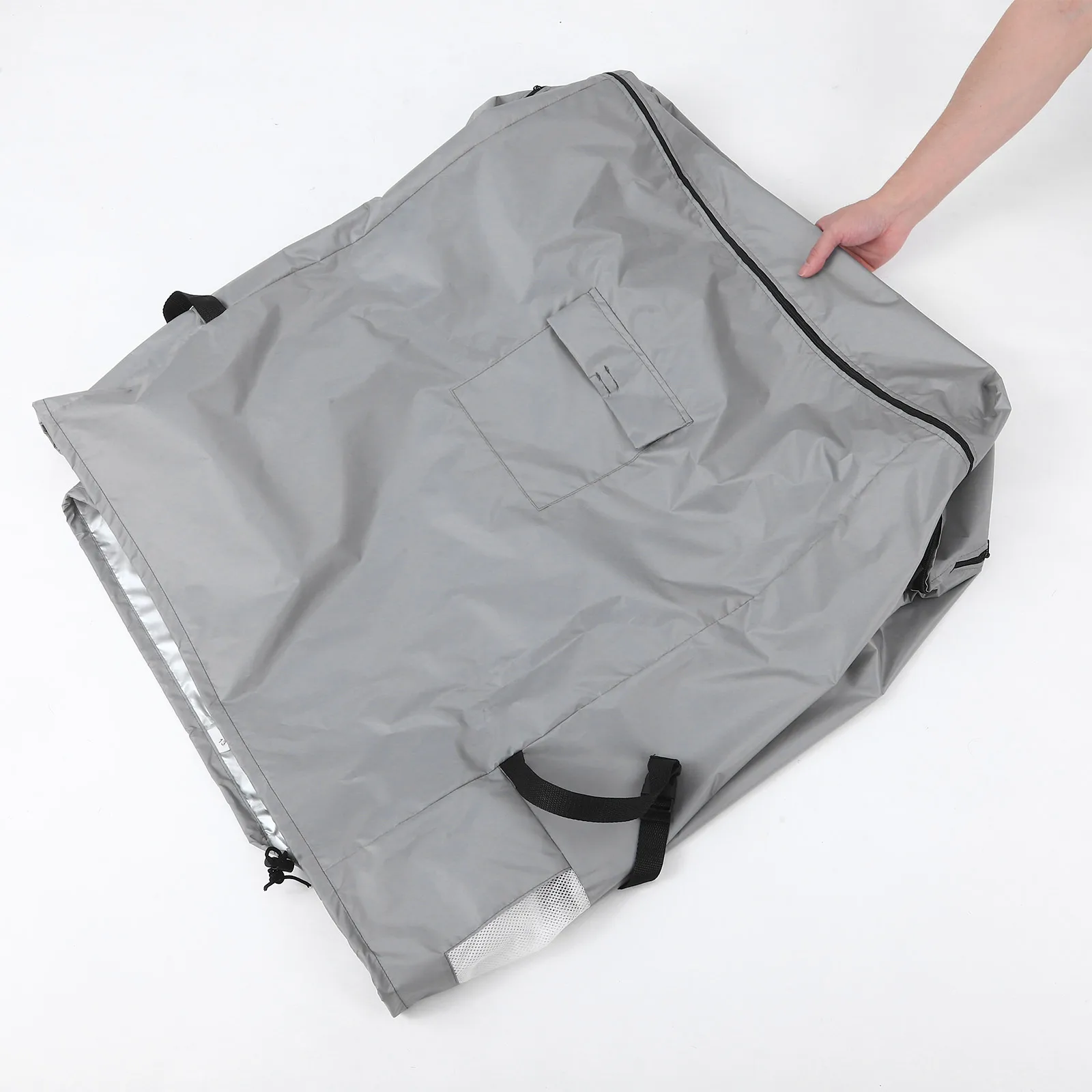 

Heavy Duty Cover for Outdoor Refrigerator Waterproof Protection with Easy Access Zipper for Patio and Camping Use