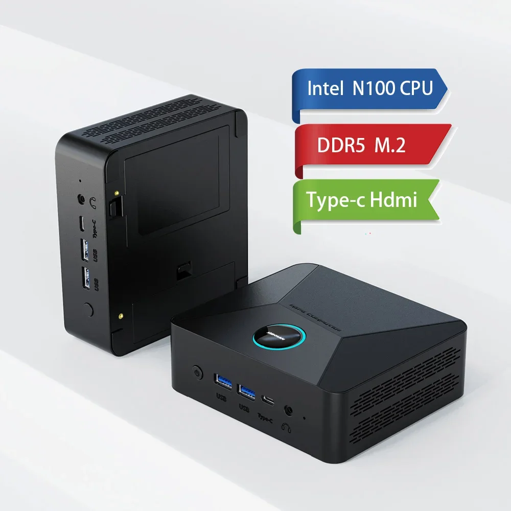 n100 mini pc gaming office windows 11 computercpu ddr5 16/32/64gb ram m.2 SSD 4K wifi micro host