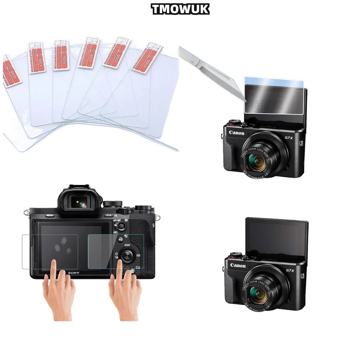 For Canon G7X3 850D M200 - 9H Hardness Anti-Scratch Film With Easy Application & Oleophobic Coating