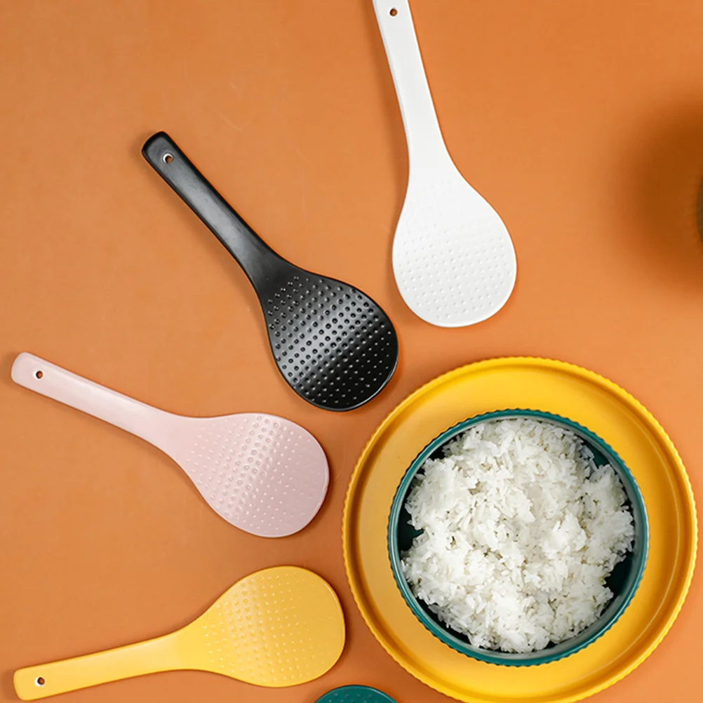 

1Pcs Nonstick Rice Ladle Ceramic Spoon Simple Design Easy Clean Household Multipurpose Scoop Concise Style Spoon