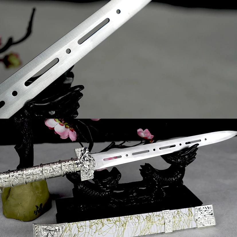 

37cm Small ice Soul Sword Medieval katana Battle Preparation full tang Manganese steel Edge Cutting Ninja Kung Fu Martial Arts K